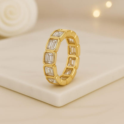 Pave Set Customized Notch Wedding Band Stackable Spacer Diamond Pave set Ring 14K Gold Minimalist Anniversary Gift Band Womens Matching band
