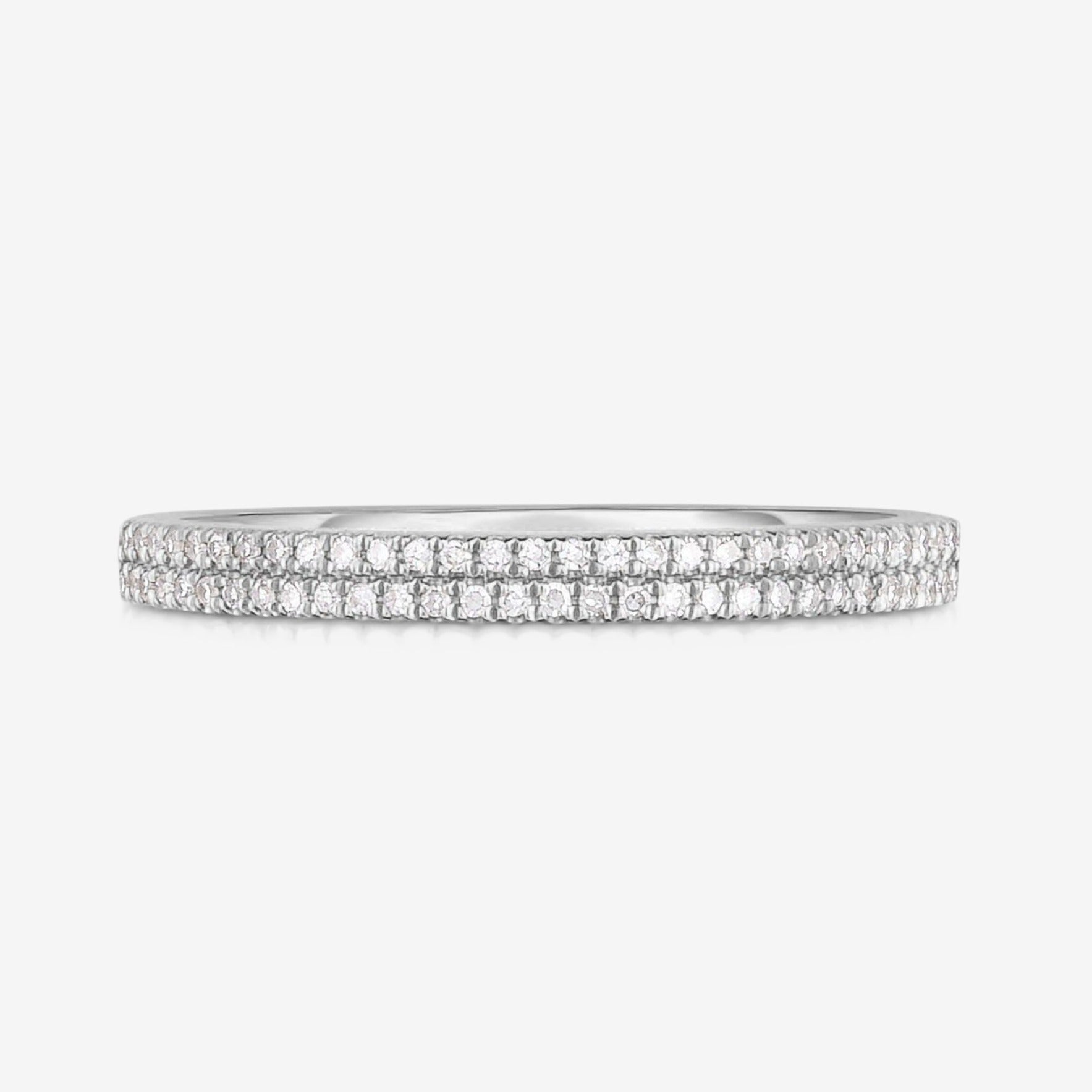 Pave Set Lab Diamond Band For Her