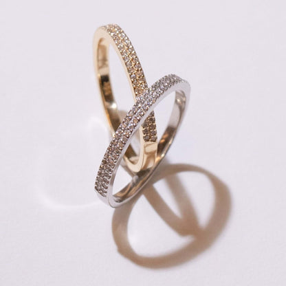 Pave Set Lab Diamond Band For Love