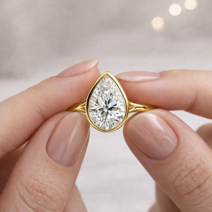Pear Cut Diamond Ring