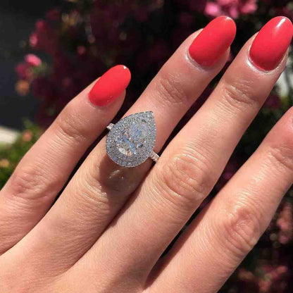 Pear Cut Ring For Mum Promise Ring Engagement Rings