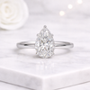 Pear Diamond Engagement Ring Solitaire Pear Ring