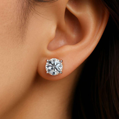 Perfect For Everyday Wear Screw Back Solitaire Stud Earrings Push Screw Back Earrings Gift For Daughter