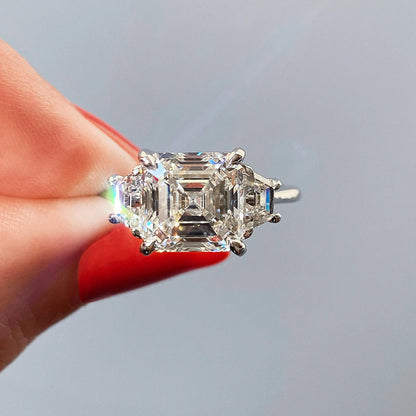 Platinum Ring, Three Stone Ring