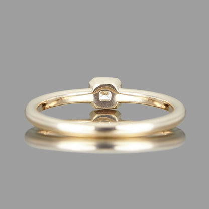 Princess Cut Moissanite Wedding Ring