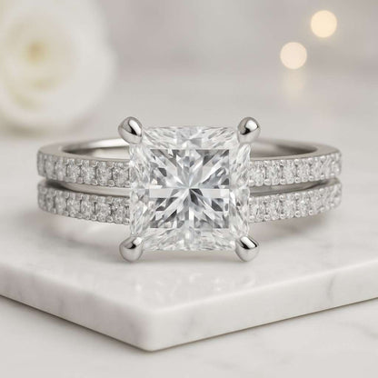 Princess cut Lab Grown Diamond Ring Princess Cut Diamond Ring