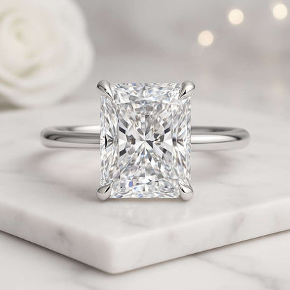 Radiant Cut IGI Certified Lab Grown Diamond Engagement Ring