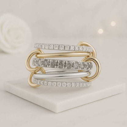 Radiant Cut Lab Diamond Solitaire Accent Ring