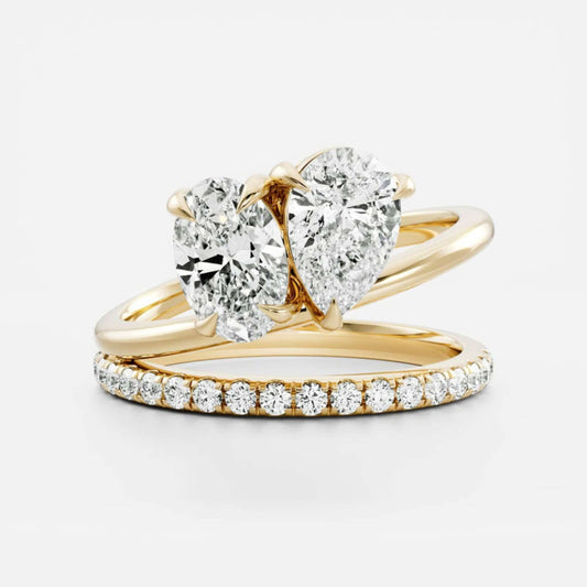 Radiant Cut Lab Grown Anniversary Ring 