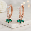 0.93 CT Marquise Cut Huggie Earrings