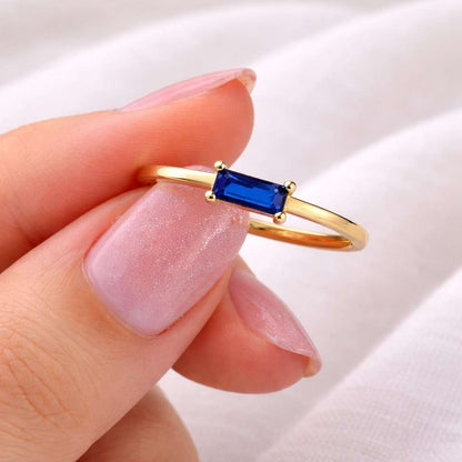  Real Gold 18k Gold Sapphire Jewelry