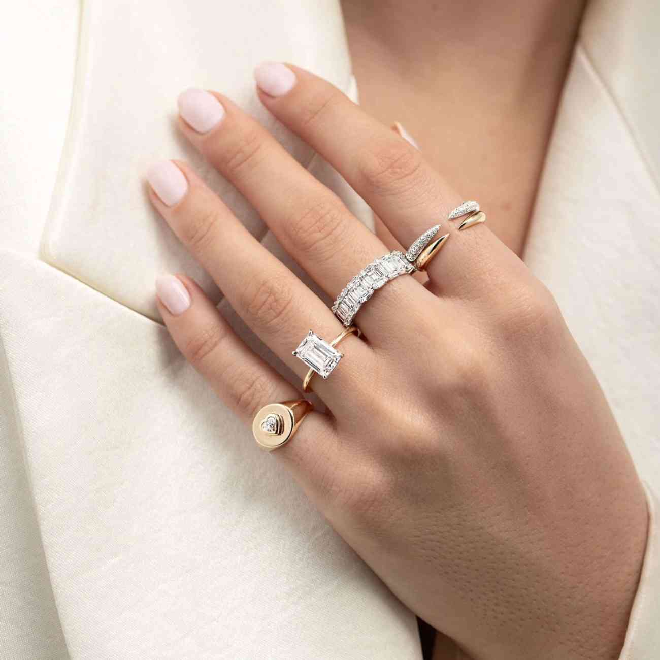 Real Lab Created Diamond Wedding Ring Full Eternity Ring Lab Grown Eternity Band