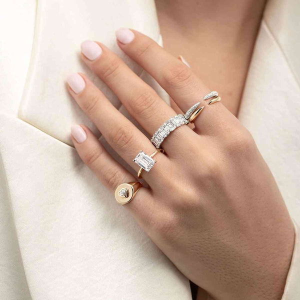Real Lab Created Diamond Wedding Ring Full Eternity Ring Lab Grown Eternity Band