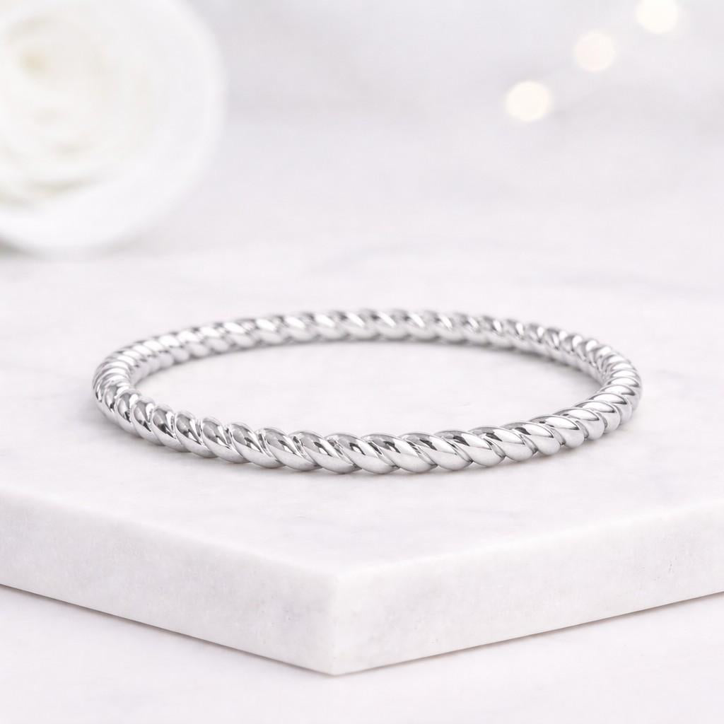 Rope Ring Gold Braided Band Ring for Women