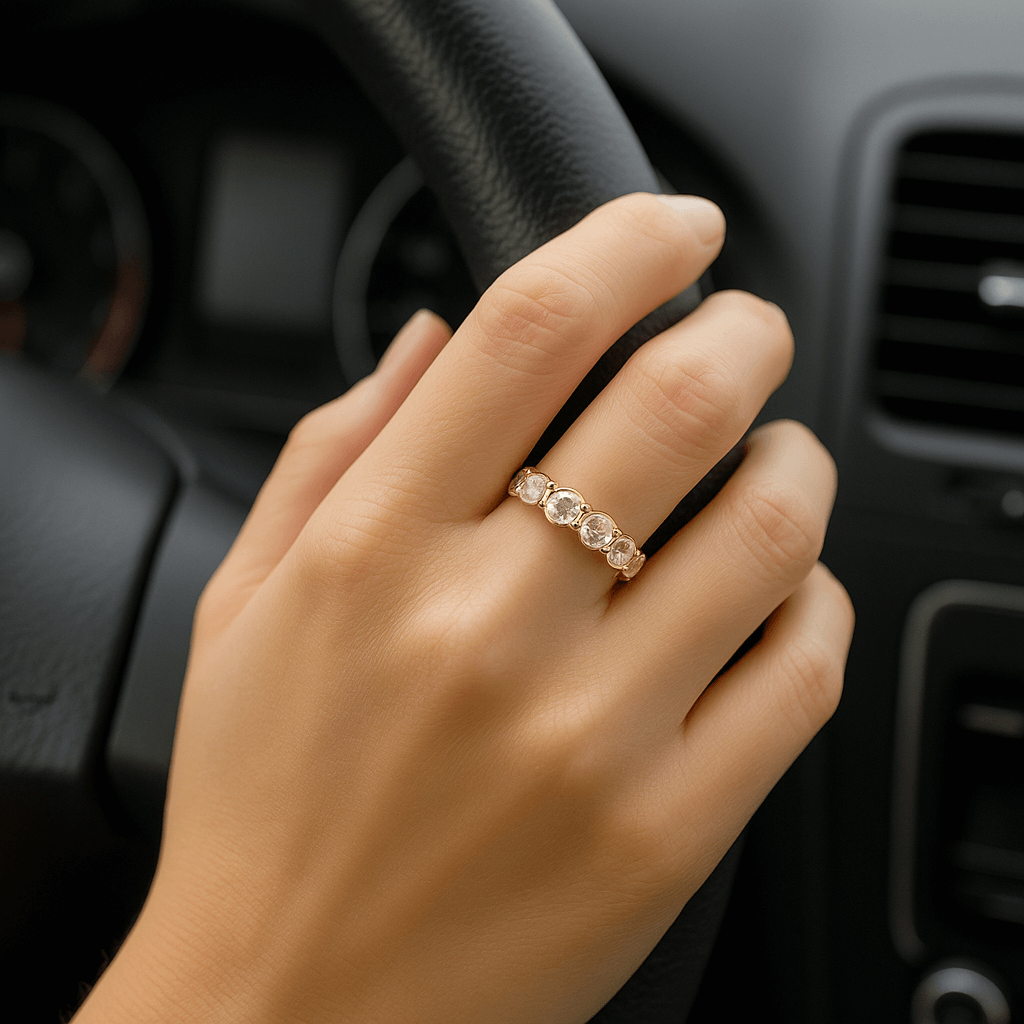 Rose Cut Diamond Band
