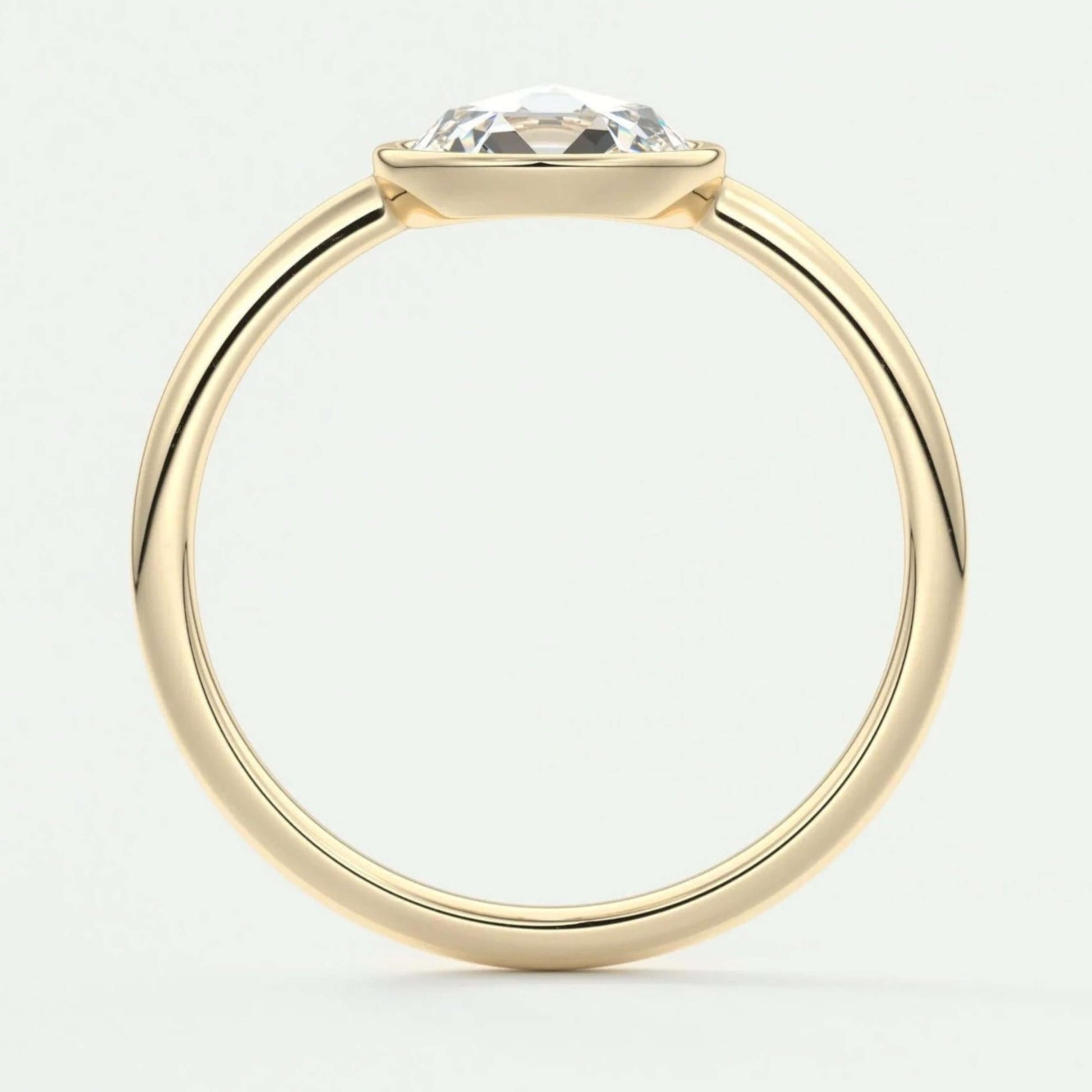 Rose Cut Diamond Engagement Ring