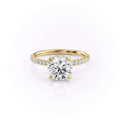 Round Diamond Half Enternity Diamond Ring