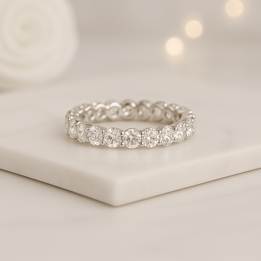 Round Brilliant Cut Diamond Wedding Band