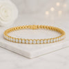 2.50 MM Round Cut Moissanite Diamond Tennis Bracelet