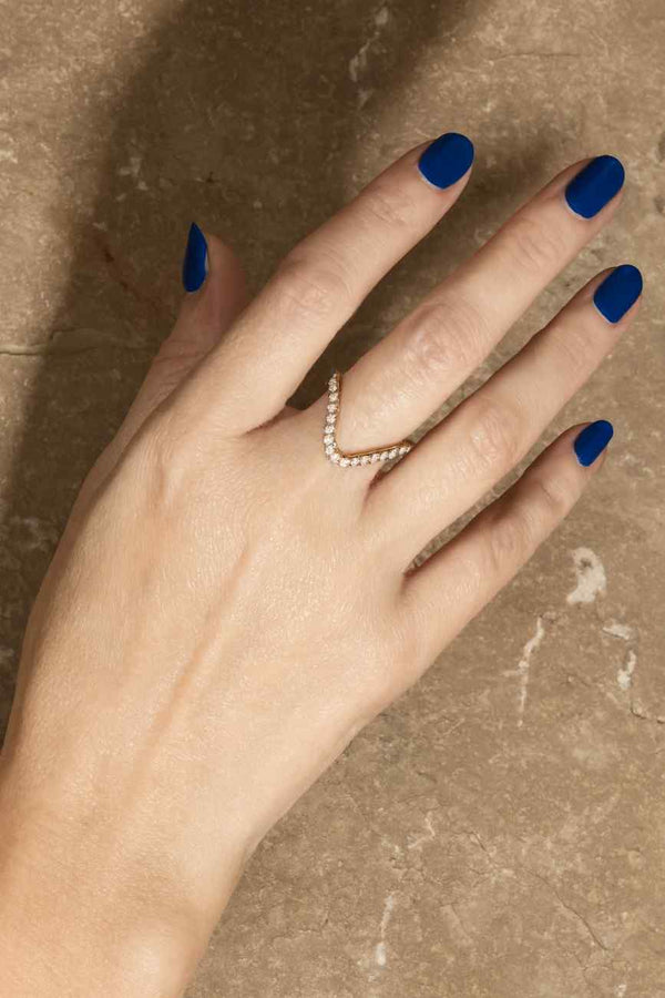 Round Cut Colorless Moissanite Engagement Band Ring