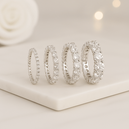 Round Cut Diamond Band