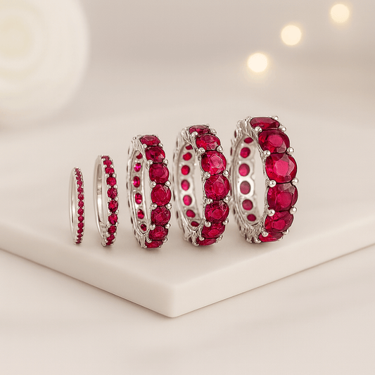 Round Cut Diamond Band