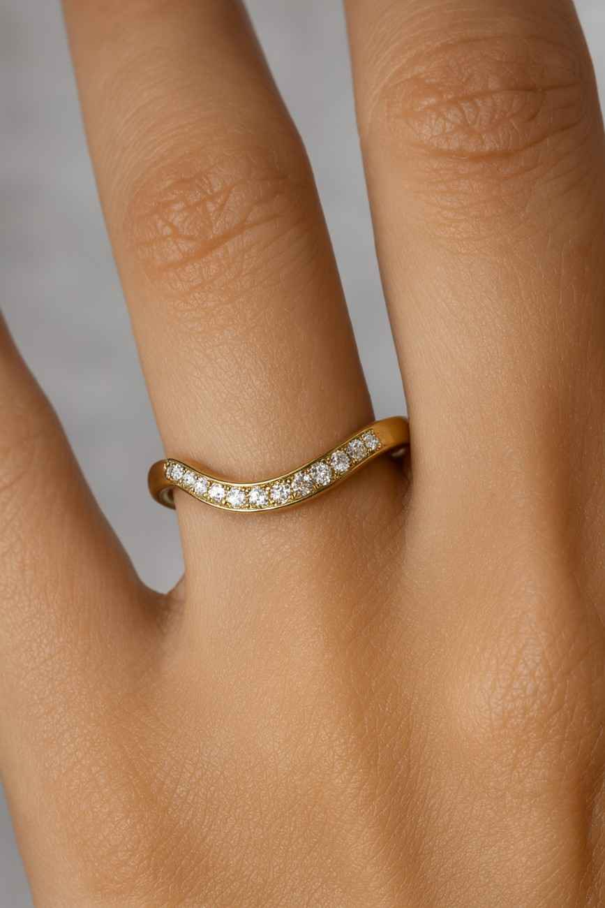 Round Cut Lab Diamond Wedding Band One Side Pave Set Eternity Anniversary Band Hand Made Diamond Wide Eternity Band Ring