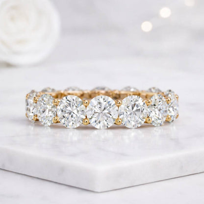 2.50 MM Round Cut Lab Grown Diamond Band