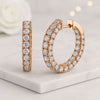 14K Lab Diamond Small Hoop Earring