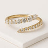 Round Diamond Wrap Ring Open Lab Diamond Band