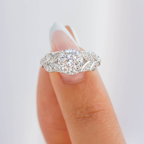 Round Lab Grown Diamond Engagement Ring