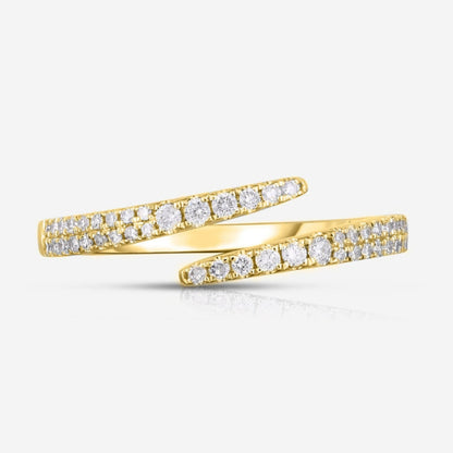 Round Lab Grown Diamond Ring Open Diamond Band