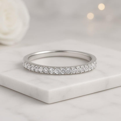 Round moissanite ring vintage moissanite engagement ring 14k white gold dainty minimalist pear diamond ring promise wedding ring women gifts