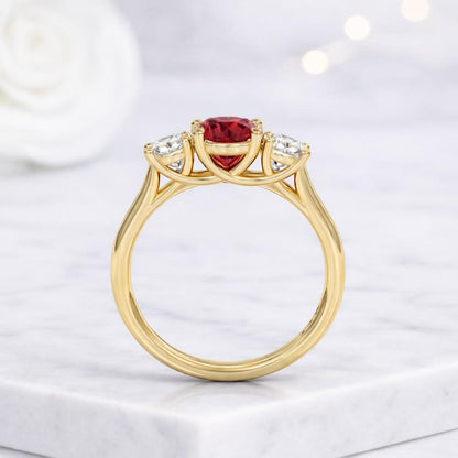 Ruby Trilogy Ring