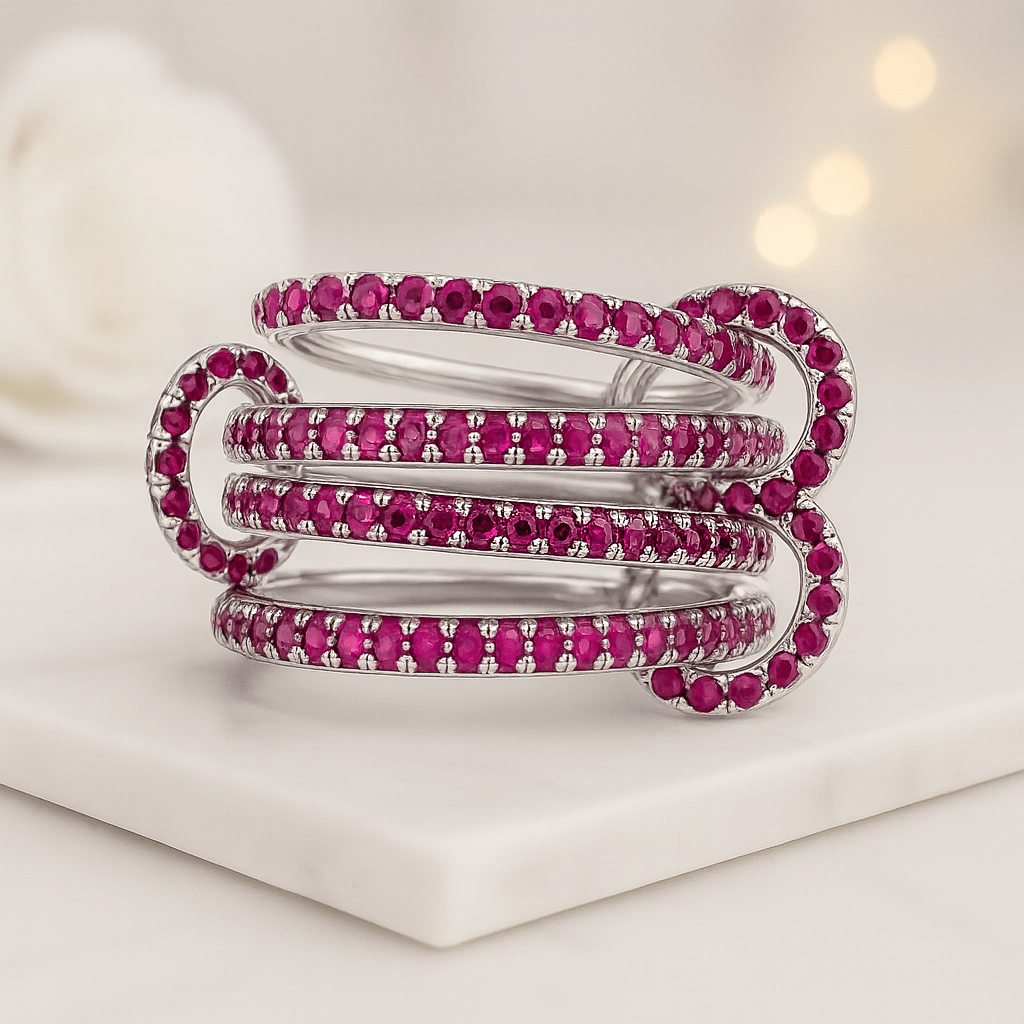 Ruby Wedding Band For Women