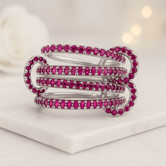 Ruby Wedding Band For Women