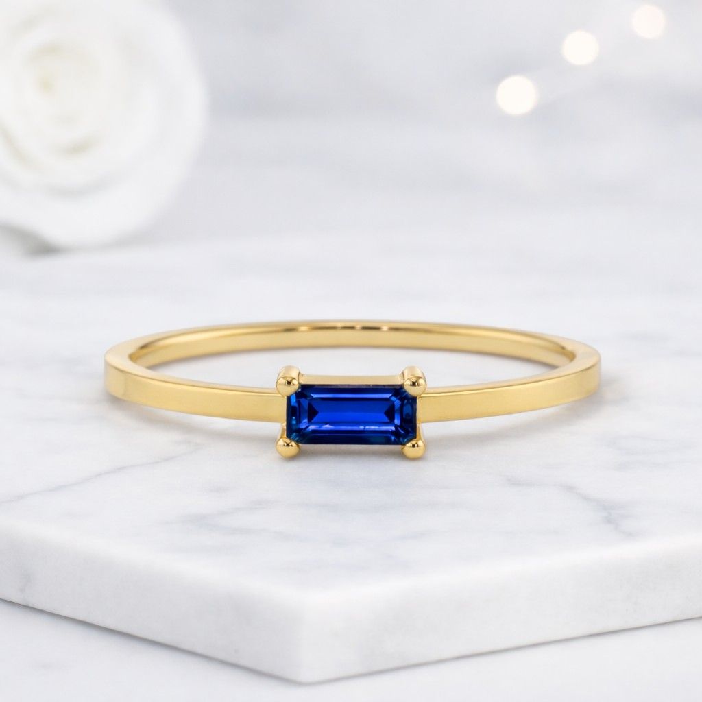sapphire jewelry dainty ring everyday wear ring gemstone ring