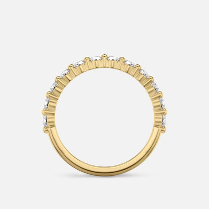 Single Prong Diamond Weeding Ring