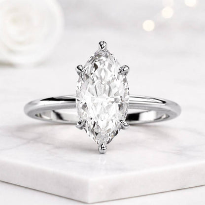 Six Claw Prong Set Ring