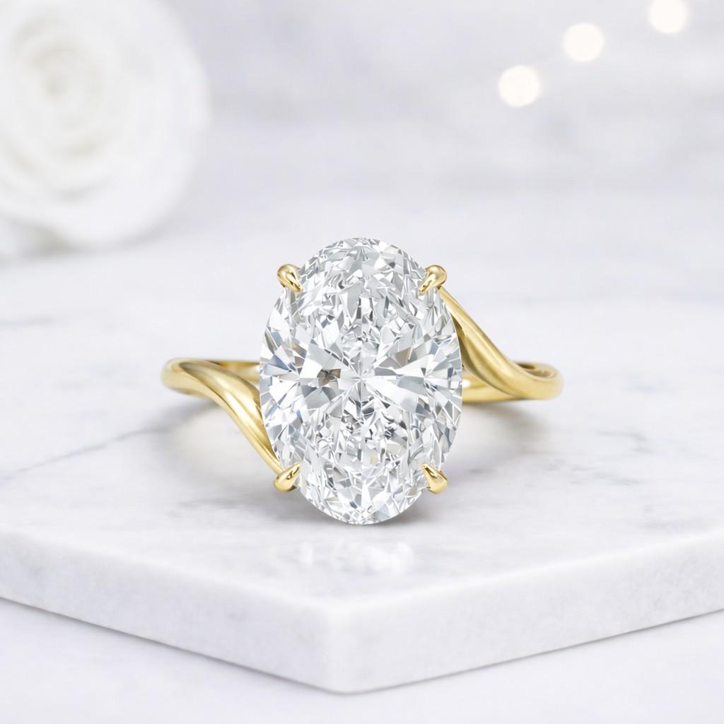  Sleek Twist Design Promise Ring