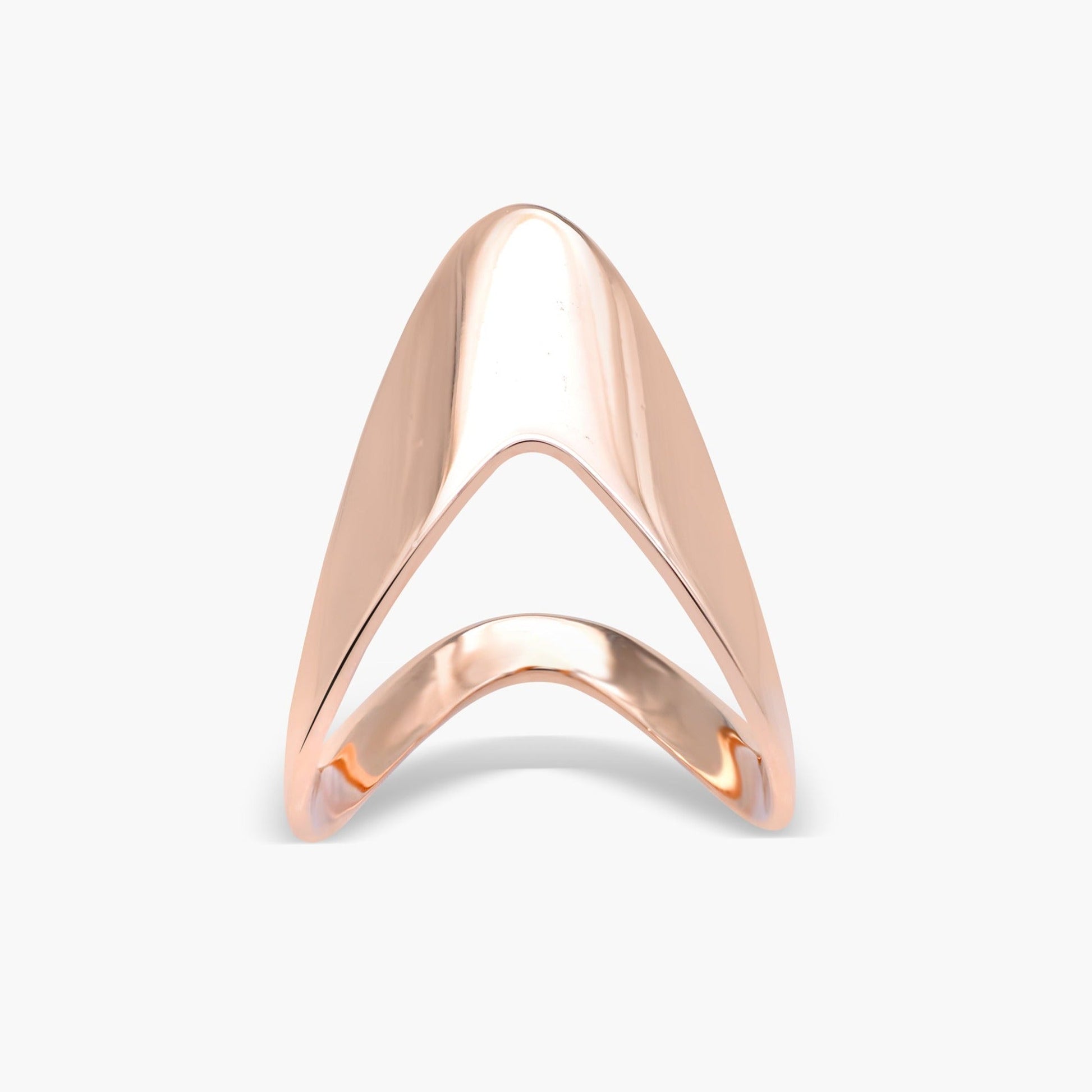 Solid Gold Boomerang Vanki Ring