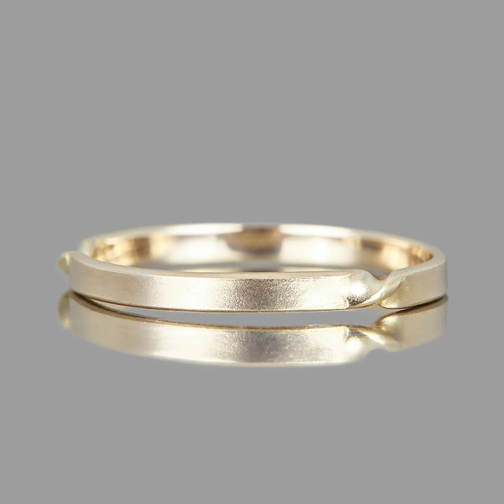 Solid Gold Plain Stacking Band