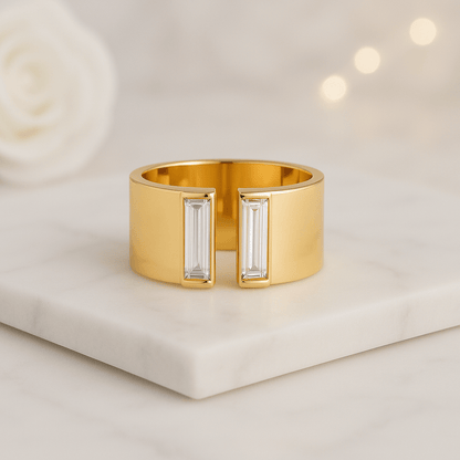 Solid Yellow Gold Wedding Band