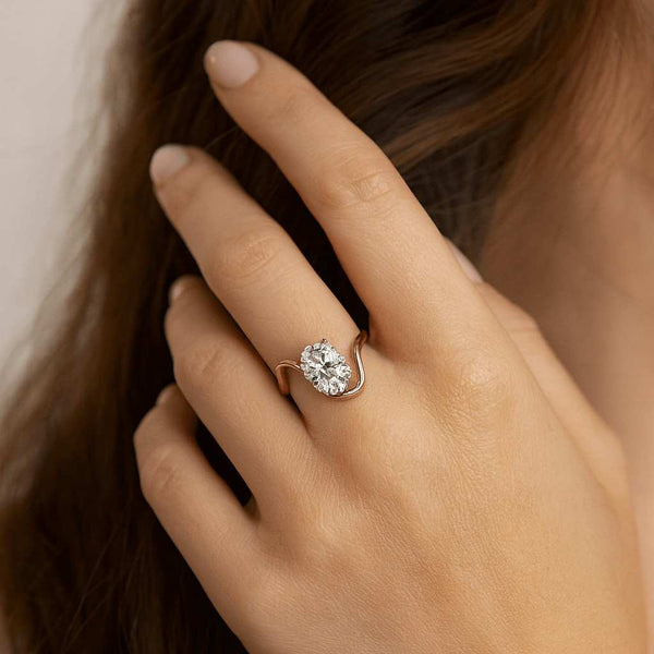 Solitaire Coffin Shaped Black Moissanite Engagement Ring Solitaire Engagement Ring Statement Ring Wedding Ring Minimalist  White Gold Ring
