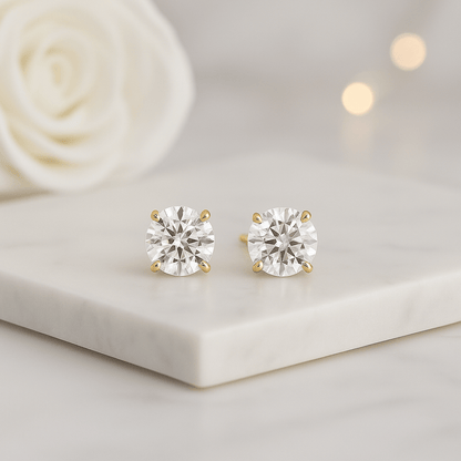 Solitaire Earrings