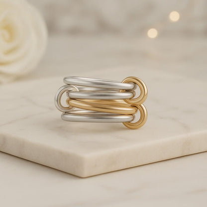 Spinner Gold Ring Stacking Jewelry
