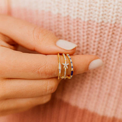 Stacking Band Baguette Eternity Band Art Deco Band