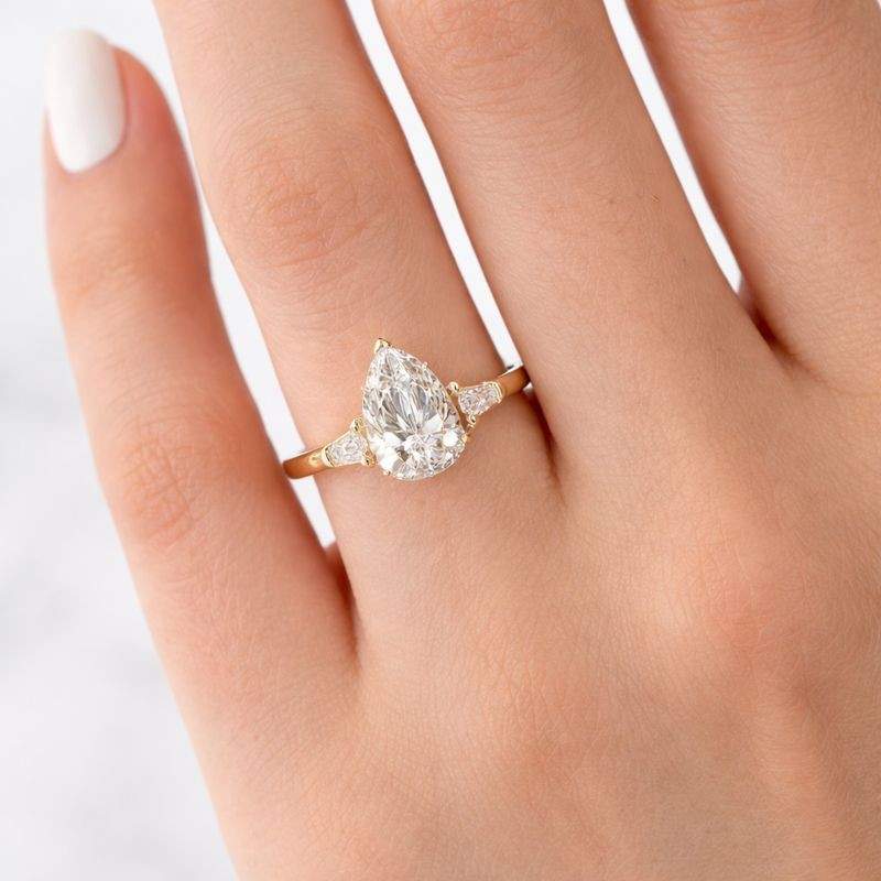 Sterling Silver Unique Engagement Ring