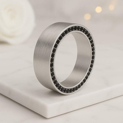 Sterling Silver Mens Wedding Band