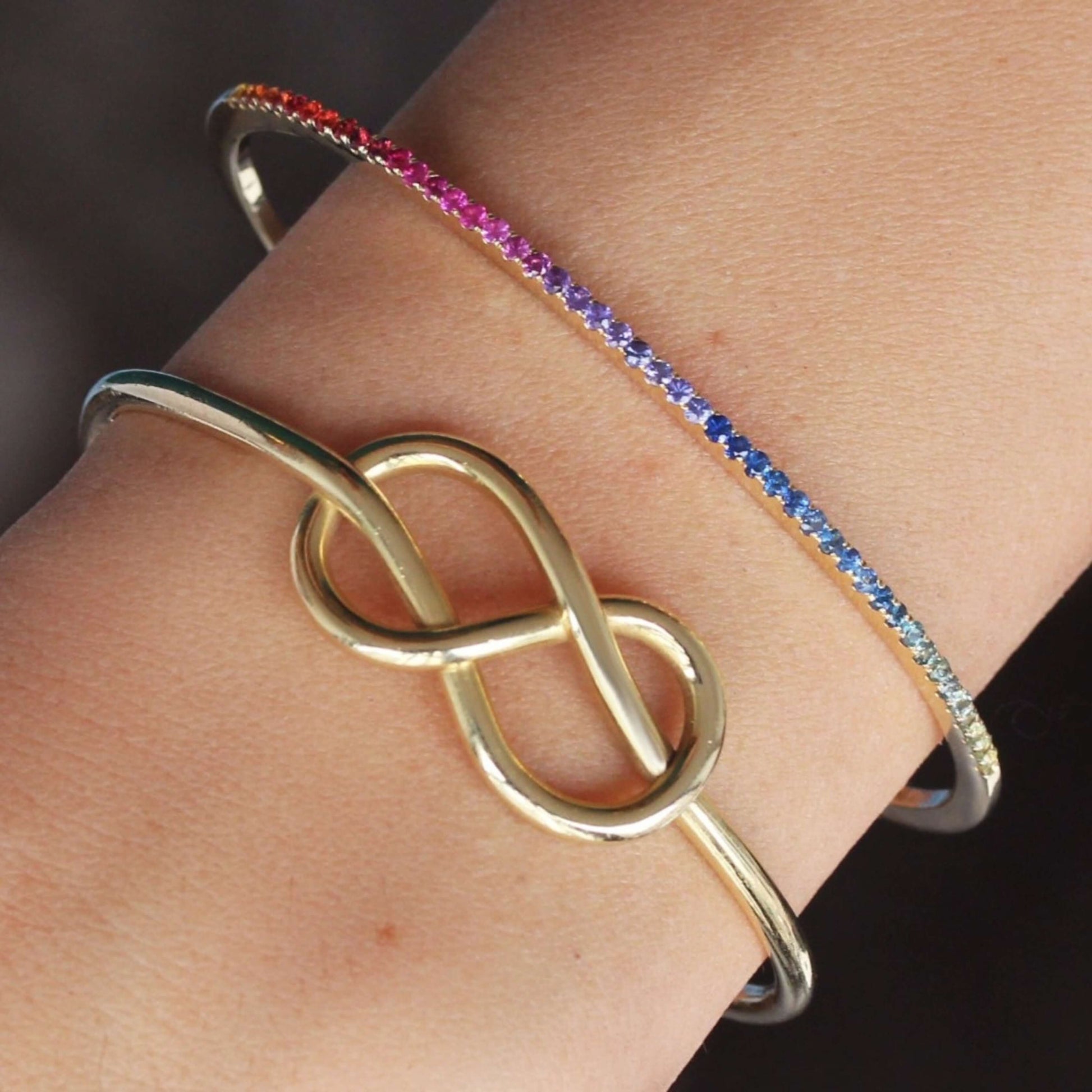 Thin Cuff Bangle Bracelet